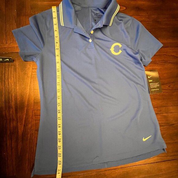 NWT Women's Nike Vintage Cubs Logo, Royal Blue Dri-fit Polo, Size Small - Picture 10 of 10